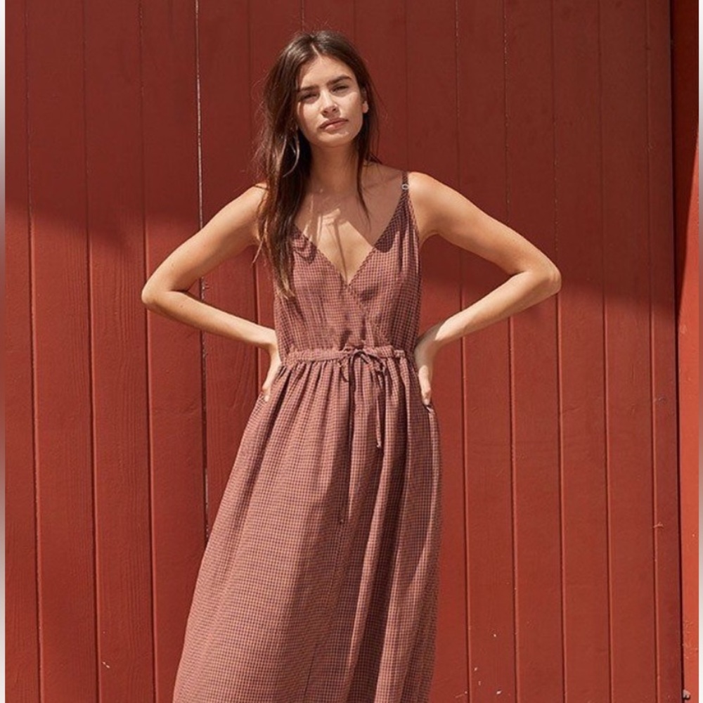 Christy Dawn Lincoln in eggplant gingham